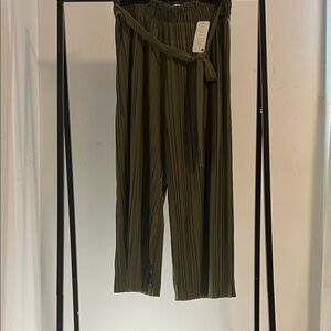 Jon & Anna Olive Green Pleated Trousers